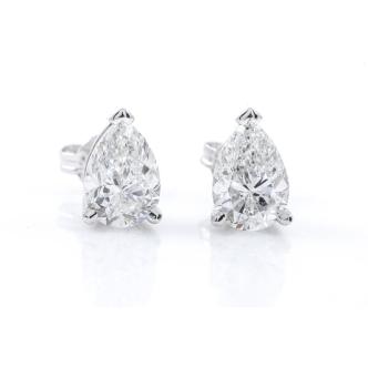 2.00ct Diamond Stud Earrings GIA E SI1