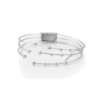 0.67ct Diamond and Gold Bangle