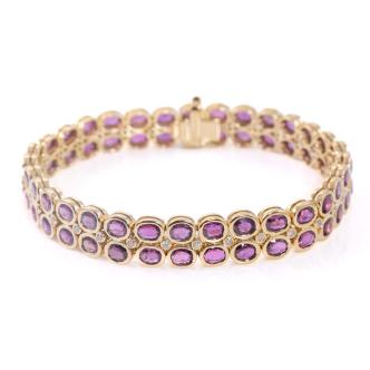 17.76ct Ruby and Diamond Bracelet