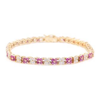 3.50ct Ruby and Diamond Bracelet