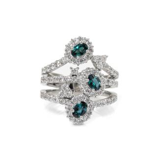 0.65ct Alexandrite & Diamond Ring