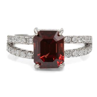 2.93ct Unheated Spinel & Diamond ring