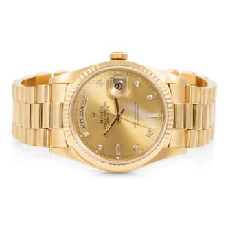 Rolex Day Date 18ct Gold Mens Watch