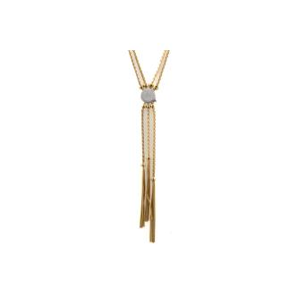 18ct Yellow & White Fancy Necklace 24.3g