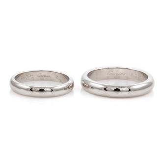 Two Cartier Wedding Ring Set