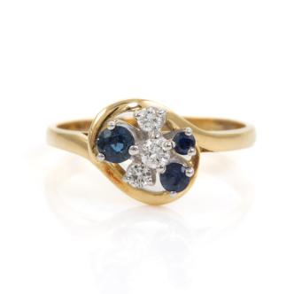 Sapphire and Diamond Ring