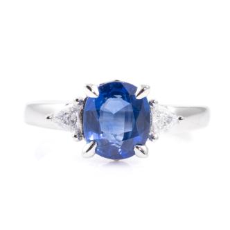 1.94ct Sapphire and Diamond Ring GIA