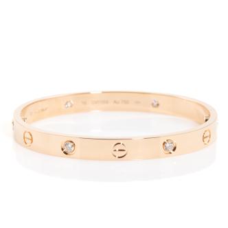 Cartier Love Bracelet 4 Diamonds