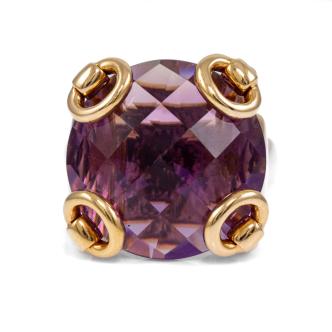 Gucci Horsebit Amethyst Ring