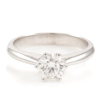 0.61ct Diamond Solitaire Ring GIA F VS1