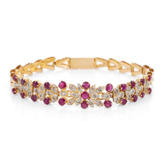 3.00ct Ruby and Diamond Bracelet