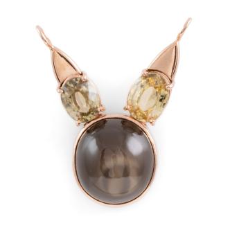 Moonstone & Quartz Pendant