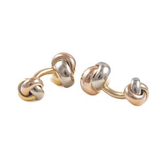 Cartier Tri-Colour Trinity Cufflinks