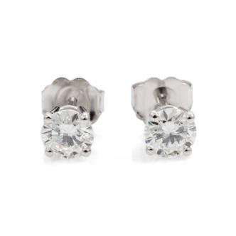 0.80ct Diamond Studs GIA D VS1