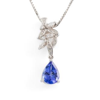 2.51ct Tanzanite & Diamond Pendant