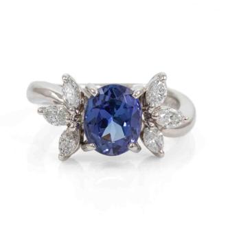 2.34ct Tanzanite and Diamond Ring