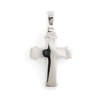 Cross Design White Gold Pendant 7.2g