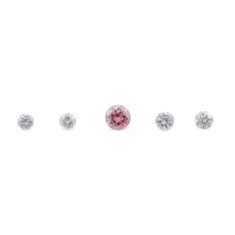 Argyle Blue 0.08ct & Pink 0.05ct Diamond