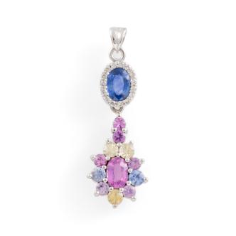 1.41ct Ceylon Unheated Padaradscha Pendant