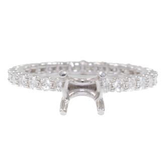 18ct Gold Semi Mount Ring and Diamonds