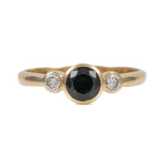1.35ct Australian Sapphire & Diamond Ring