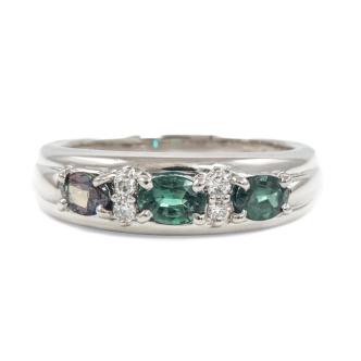 0.73ct Alexandrite and Diamond Ring