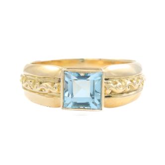 1.20ct Topaz Yellow Gold Ring