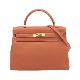 Hermes Vintage Gold Kelly 32