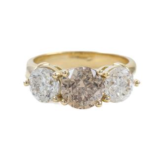 3.80ct Diamond Trilogy Ring