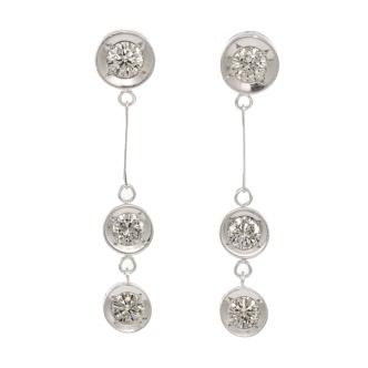 1.44ct Diamond Drop Earrings