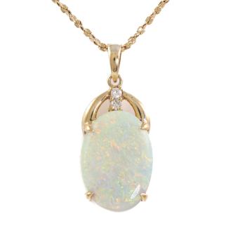 8.00ct Opal and Diamond Pendant