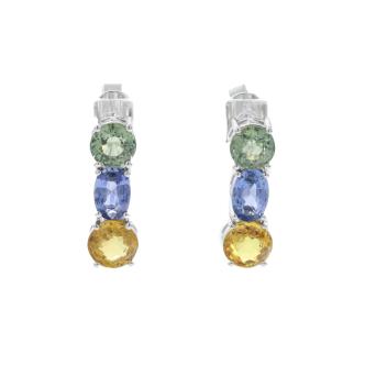 4.37ct Sapphire Earrings