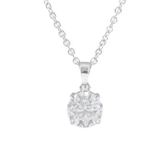 2.00ct Diamond Solitaire Pendant GSL G