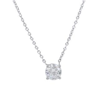 0.51ct Diamond Solitaire Pendant GIA D SI1
