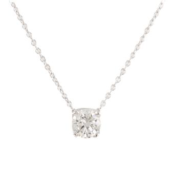 0.50ct Diamond Solitaire Pendant GIA F SI2