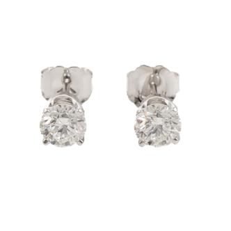 0.91ct Diamond Studs GIA D SI1, E SI2