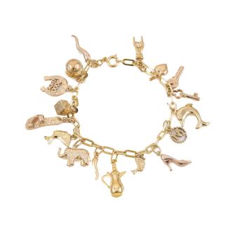14ct Yellow Gold Charm Bracelet