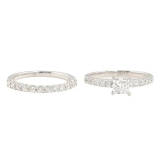 0.51ct Centre Diamond Engagement Ring Set