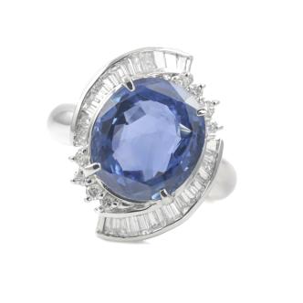 8.62ct Unheated Sri-Lankan Sapphire Ring GIA
