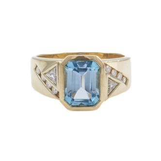3.09ct Topaz and Diamond Ring
