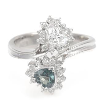 0.54ct Alexandrite and Diamond Ring