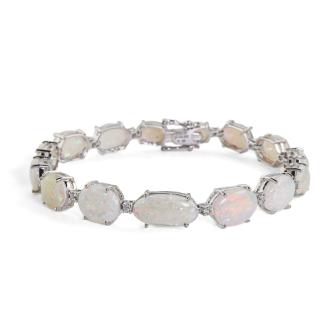 14.62ct Opal and Diamond Bracelet
